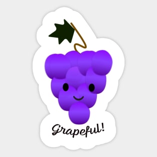 Grapeful Grapes Sticker